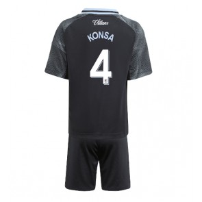 Aston Villa Ezri Konsa #4 Bortaställ Barn 2025-26 Kortärmad (+ Korta byxor)
